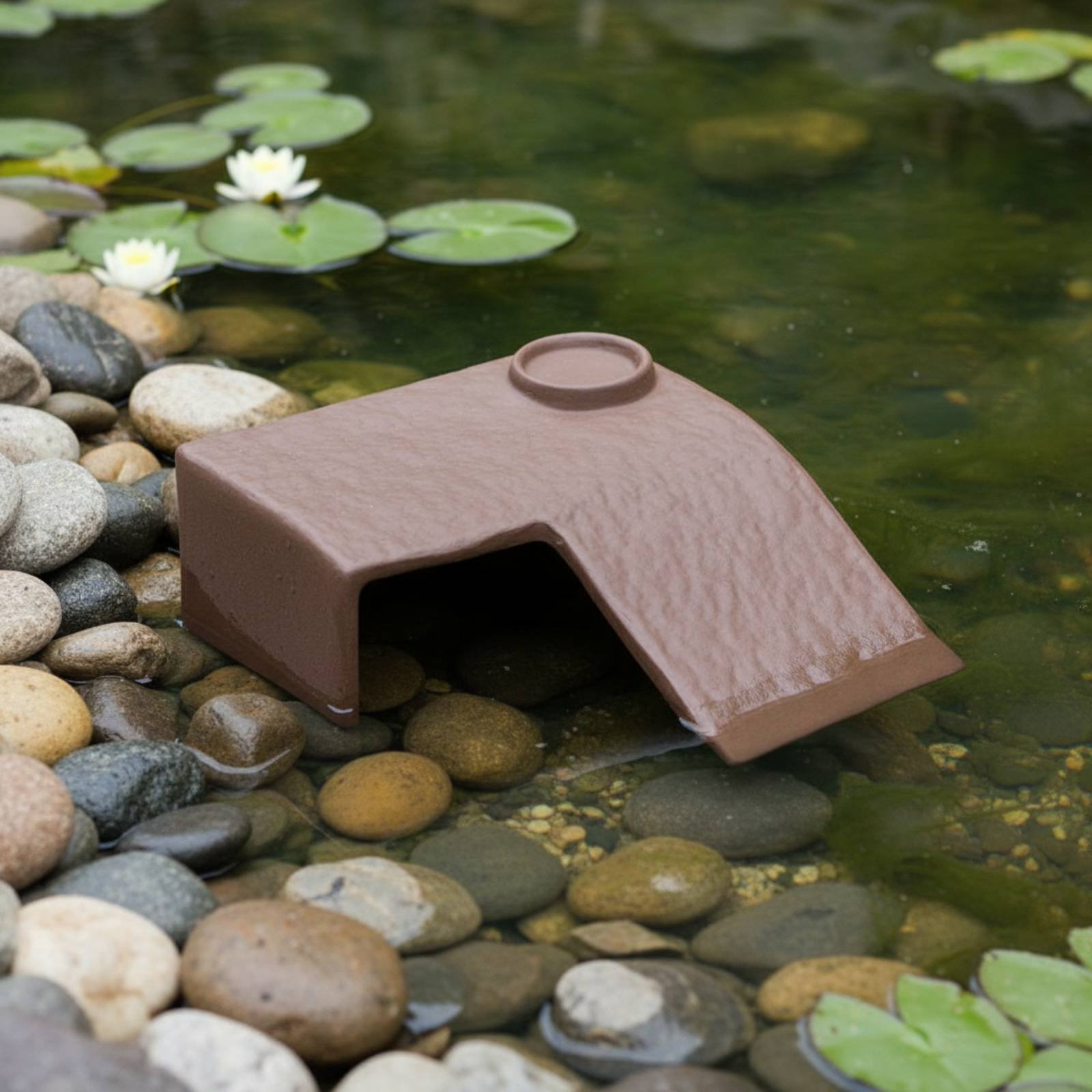 Hide Cave Ceramic - 2 Pieces Turtle Basking Dock Easy