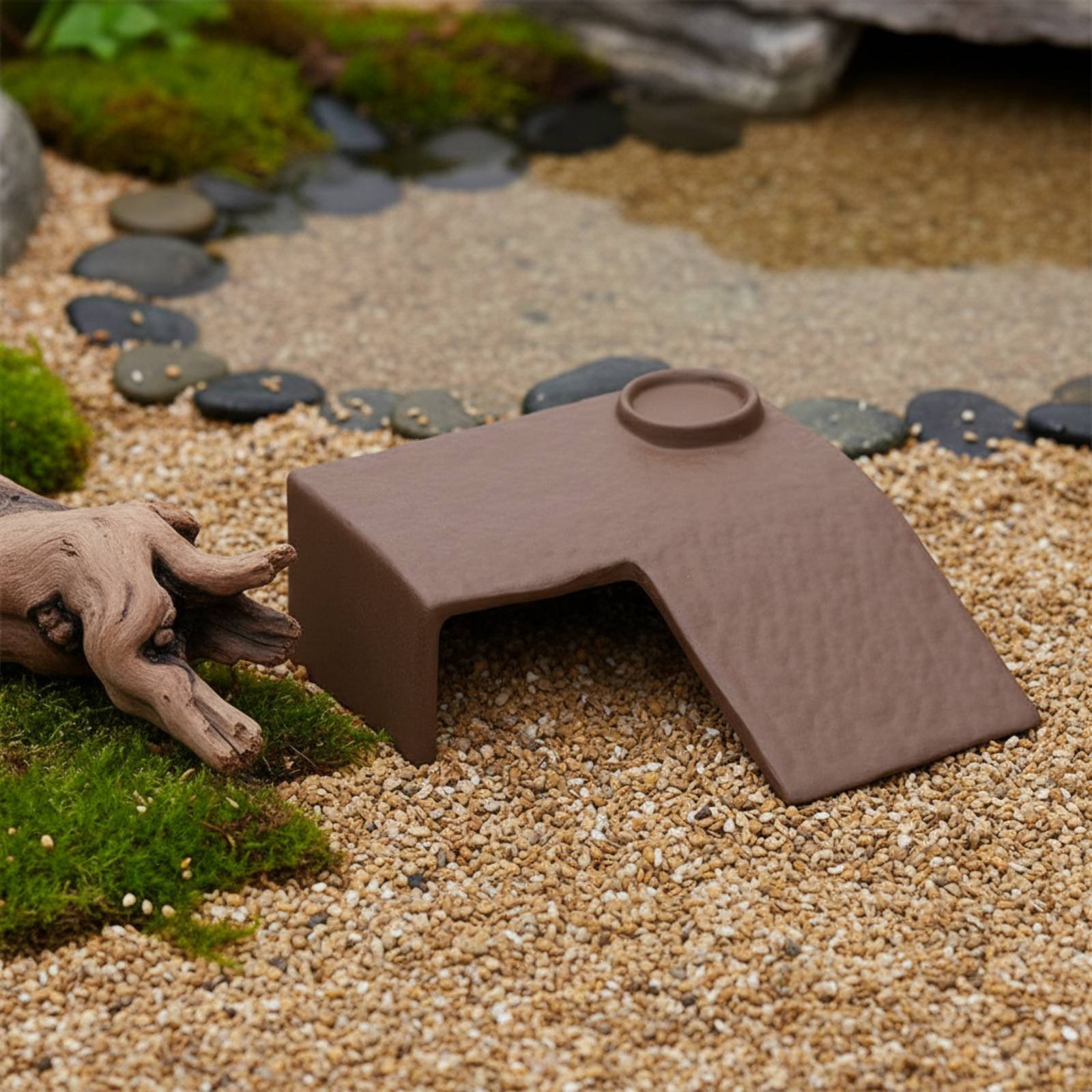 2 Pieces Turtle Basking Dock E - Hide Cave Ceramic 评论和价格