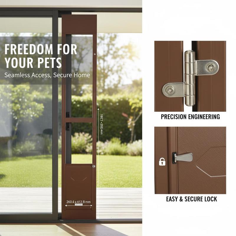 Dog Door for Sliding Glass Doo - Glass Door Hinge 评论和价格