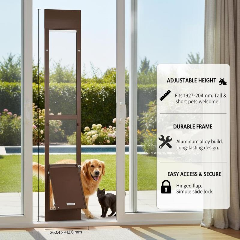 Dog Door for Sliding Glass Doo - Glass Door Hinge 评论和价格