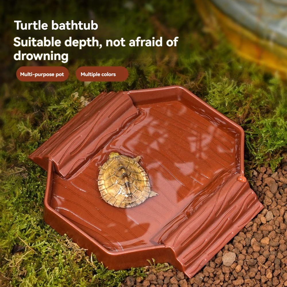 Yellow edge turtle bath basin  - Water Dish Reptile 评论和价格