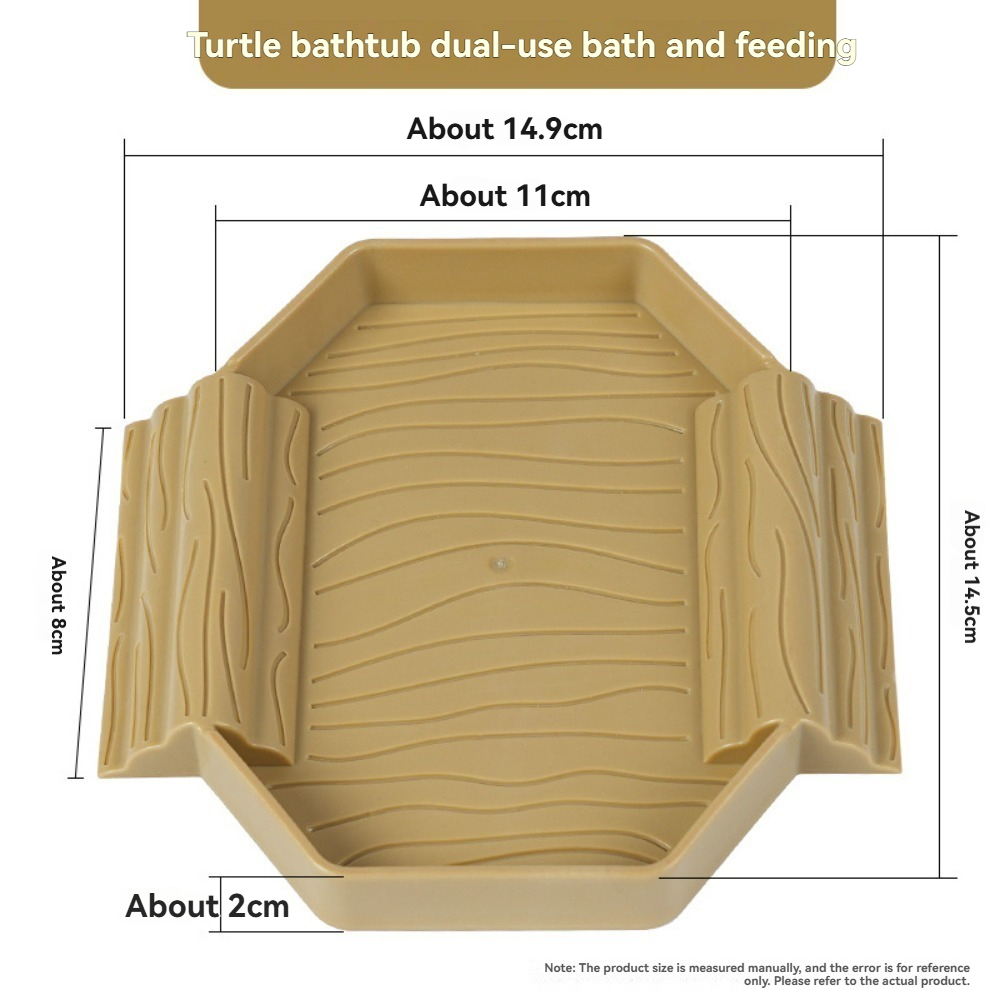 Yellow edge turtle bath basin  - Water Dish Reptile 评论和价格