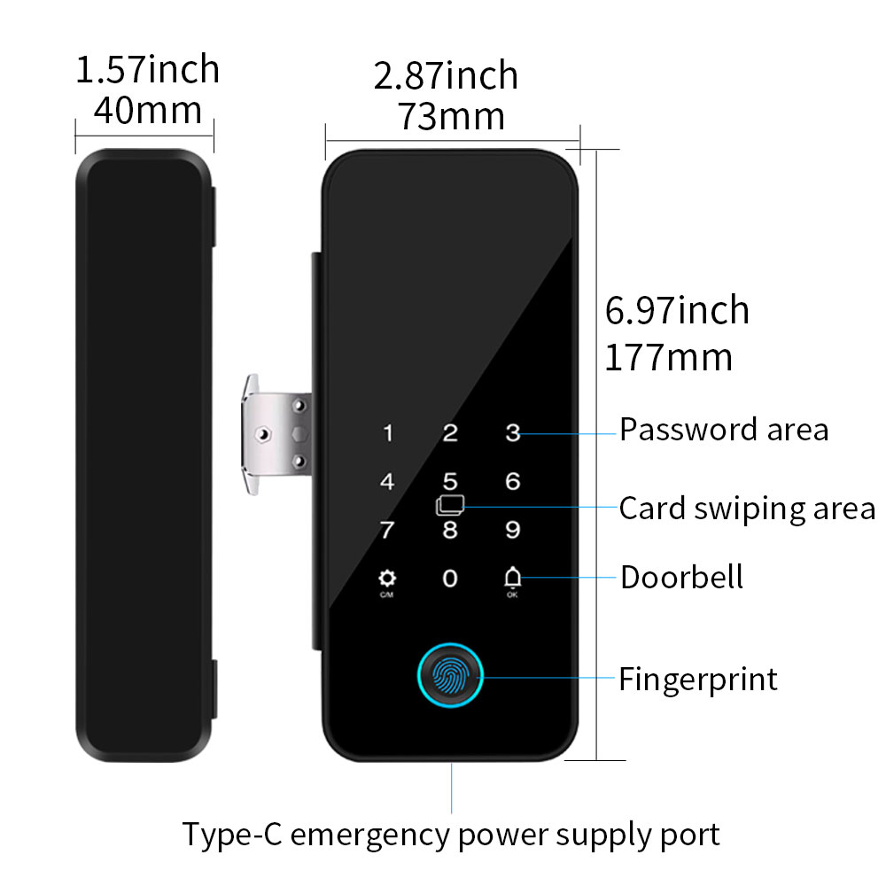 B16 Tuya APP Bluetooth Glass D - Glass Door Hinge 评论和价格