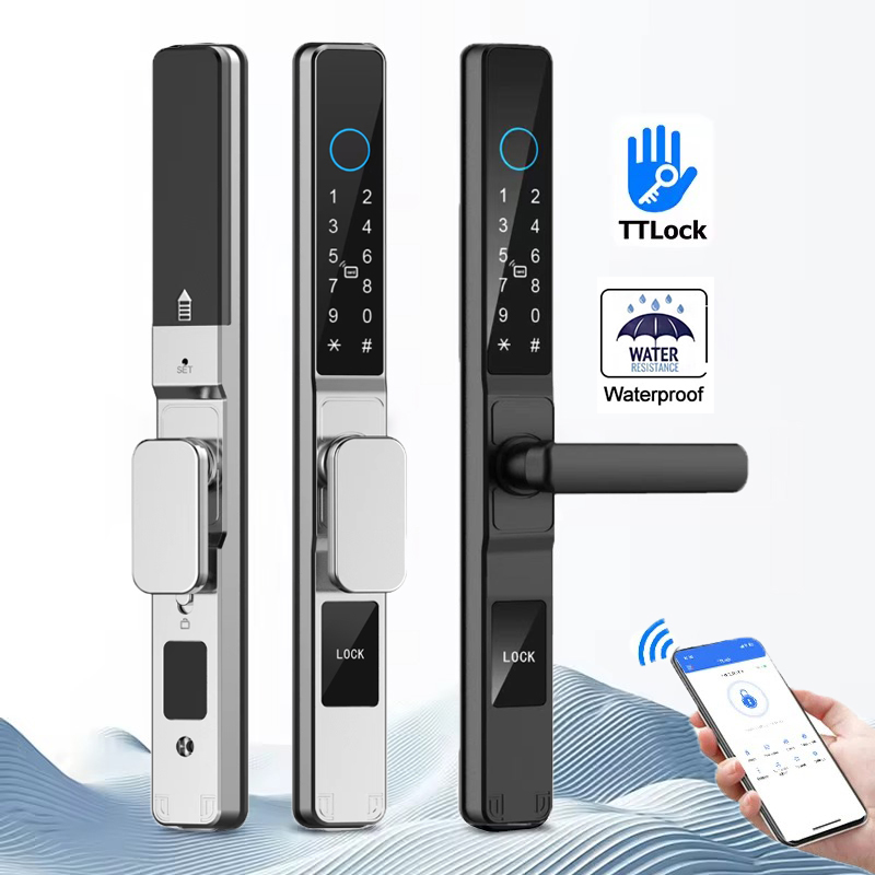 Waterproof Fingerprint Smart L - Glass Door Hinge 评论和价格
