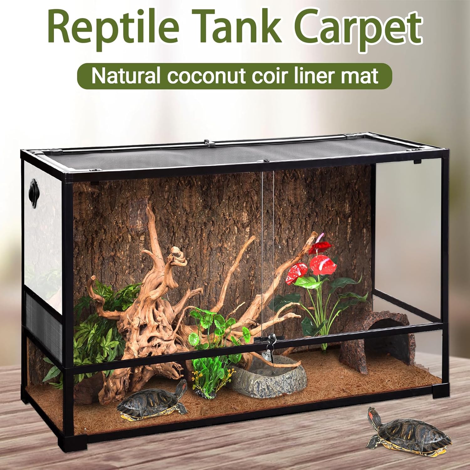 3 Rolls Reptile Carpet, 24x48i - Substrate Coconut Fiber 评论和价格