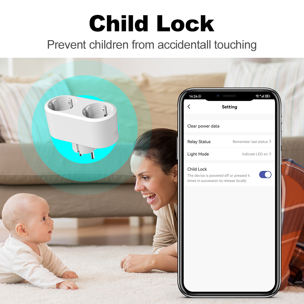 Tuya WiFi Dual Outlet 16A APP  - Timer Dual Outlet 评论和价格