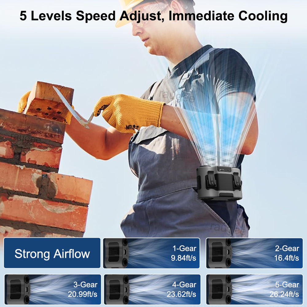 20000mAh Waist Fan Portable Ou - Timer Dual Outlet 评论和价格