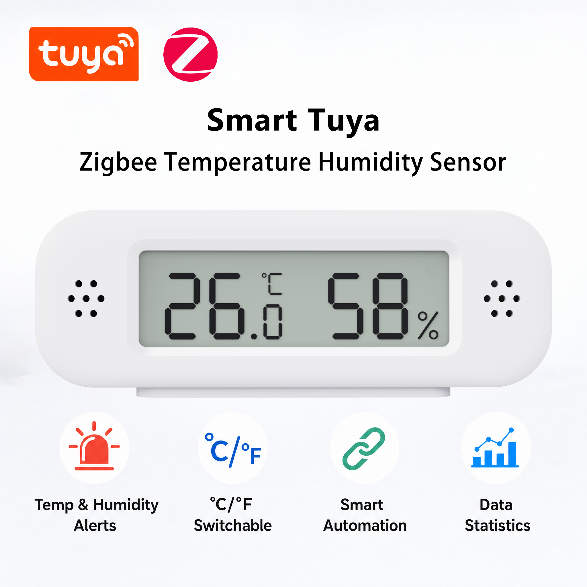 Tuya Zigbee 3.0 Mini Temperatu - Digital Hygrometer Probe 评论和价格