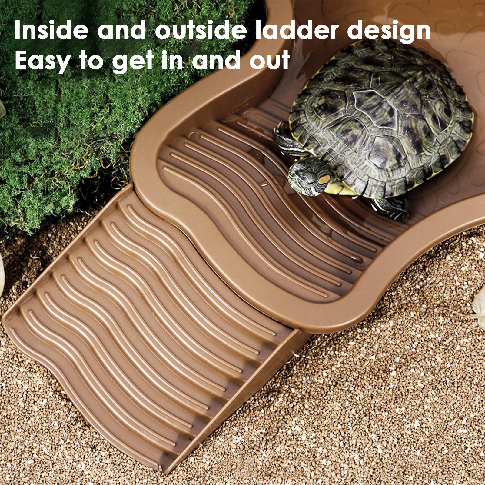 Reptile Bathing Pool with Ramp - Water Dish Reptile 评论和价格