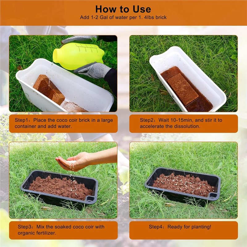 3 Pack Coco Coir Bricks, Coco  - Substrate Coconut Fiber 评论和价格