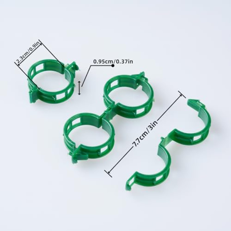 100 Pcs Plant Support Clips Pl - Vine Climbing Plastic 评论和价格