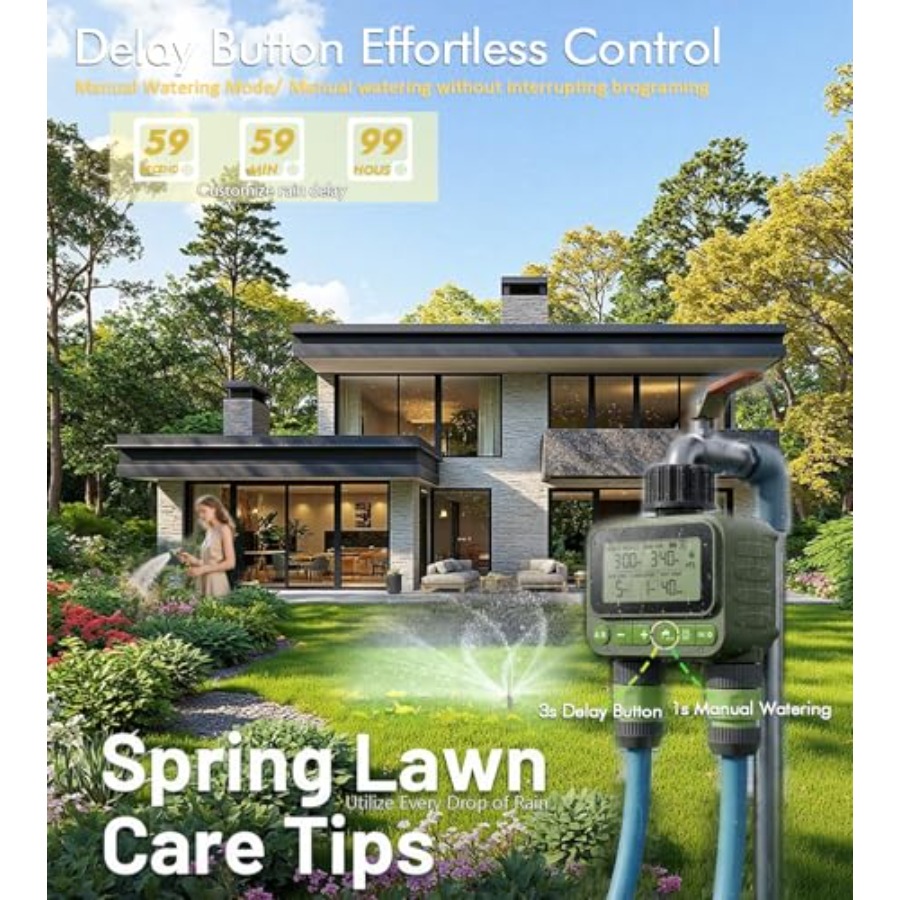 Smart Sprinkler Timer for Lawn - Timer Dual Outlet 评论和价格