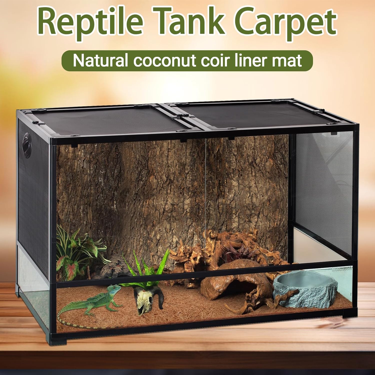 10 Pcs Reptile Carpet, 12x12 i - Substrate Coconut Fiber 评论和价格