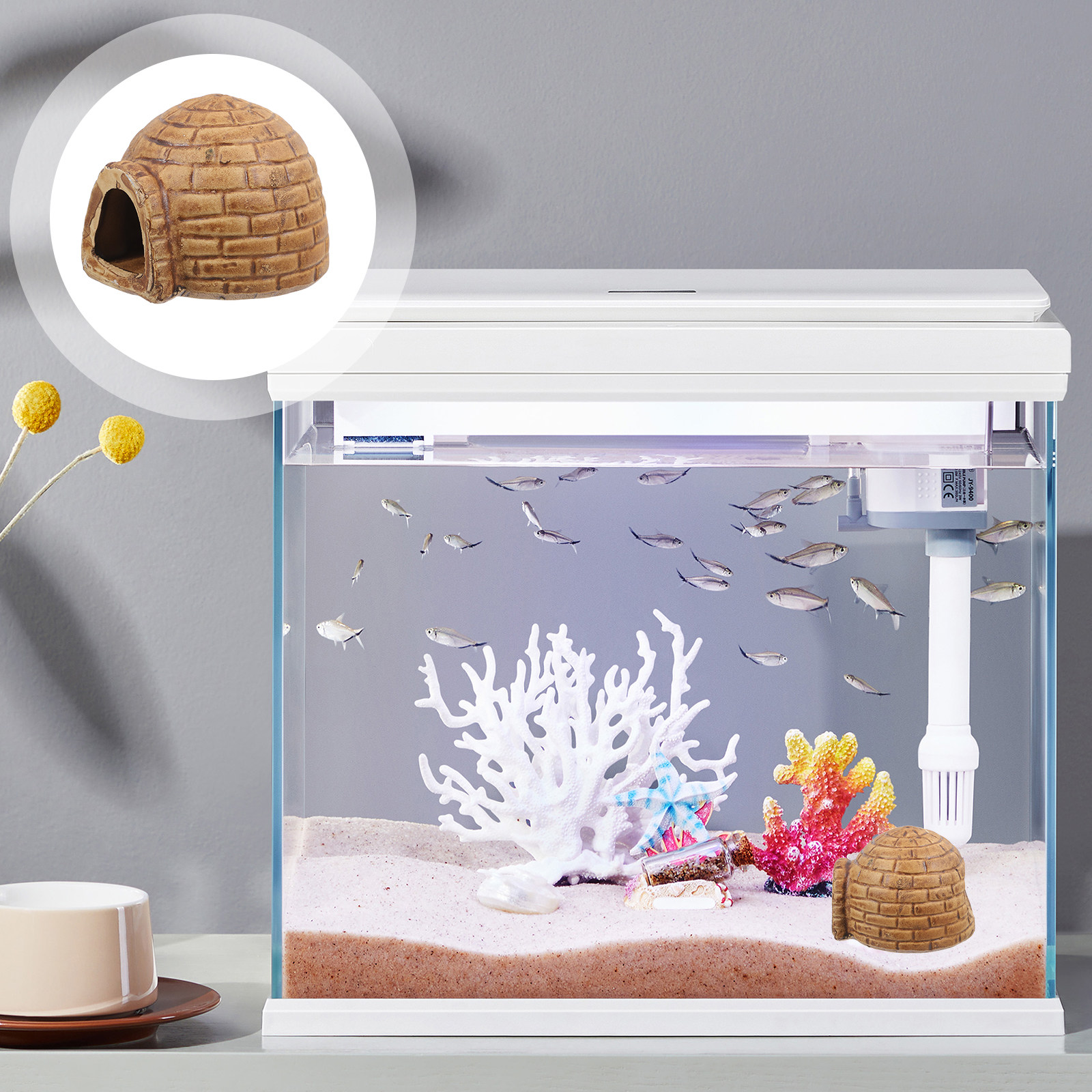 Ceramic Pleco Caves for Aquari - Hide Cave Ceramic 评论和价格