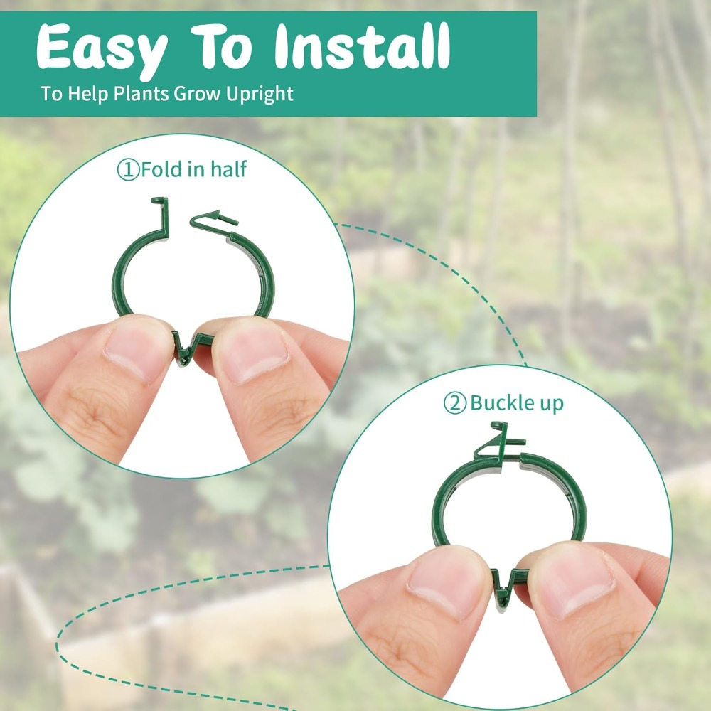 100 Pcs Plant Support Clips fo - Vine Climbing Plastic 评论和价格