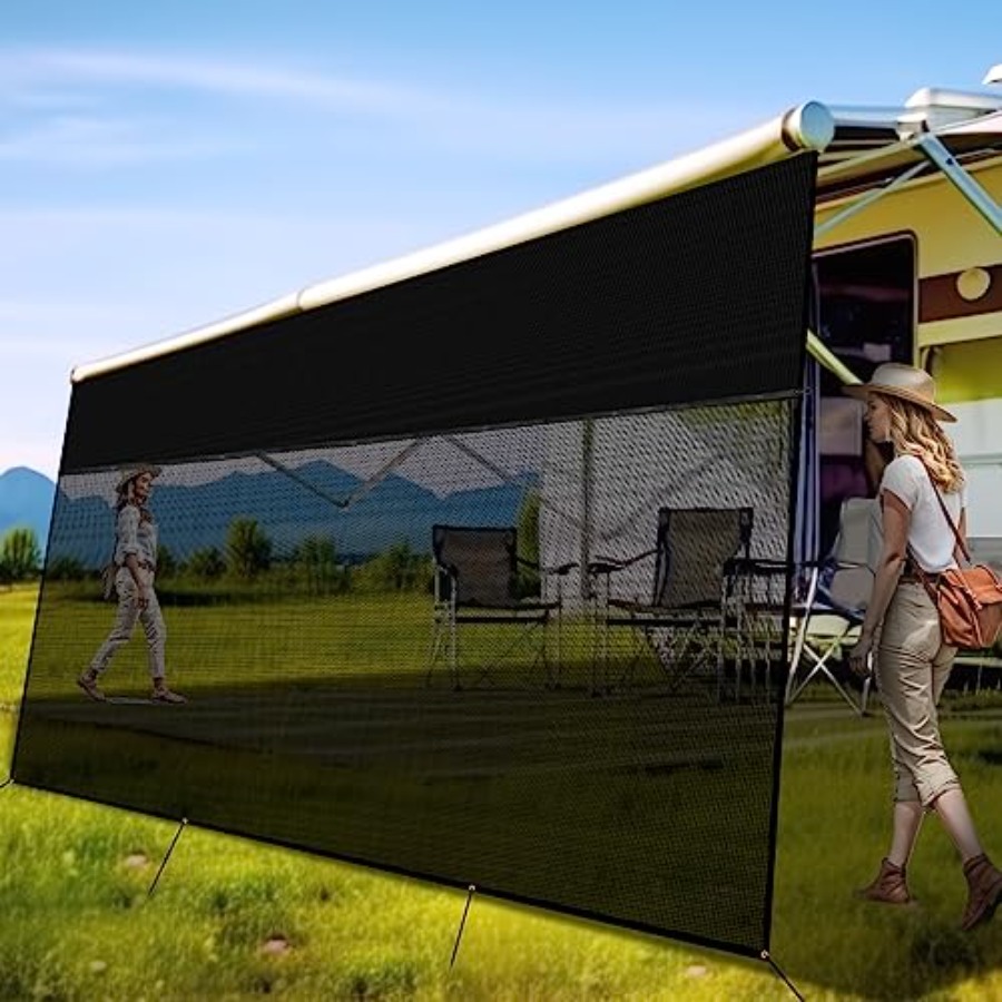 RV Awning Shade Screen 9' x 15 - Screen Top Mesh 评论和价格